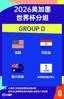 世界杯D组赛程：美国vs巴拉圭6月13日9点